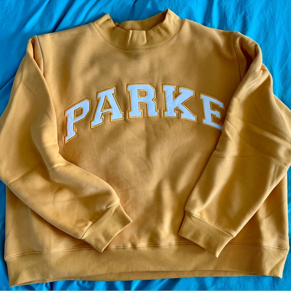 Parke Women's Mustard Crew Neck Sweater
